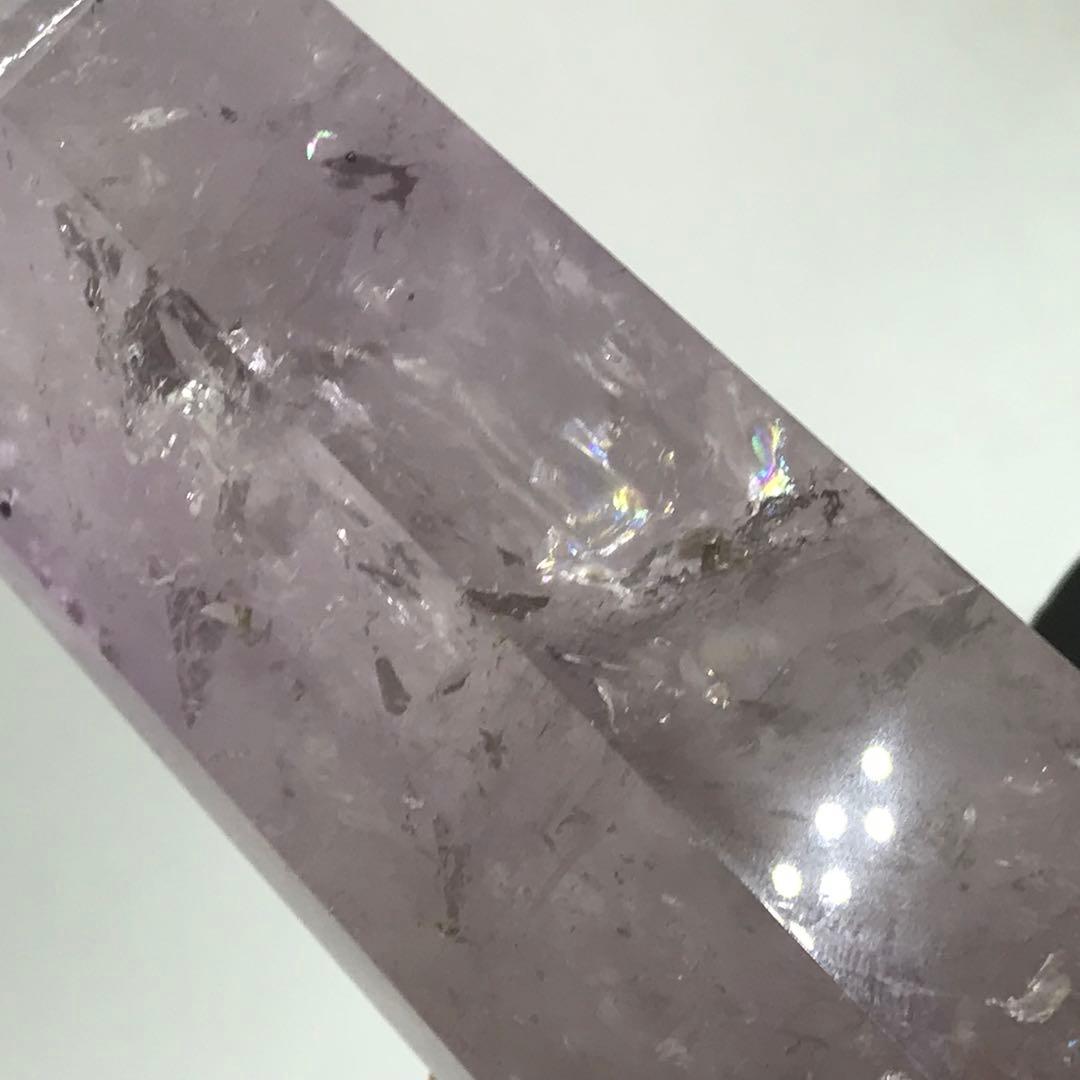 ★アメジスト★大きなポイント★六角柱虹入り★天然石★原石★1.26kg★タワー★