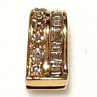 K18YG.WGのリバース,ブルーダイヤ,ブラウンダイヤペンダントトップ！