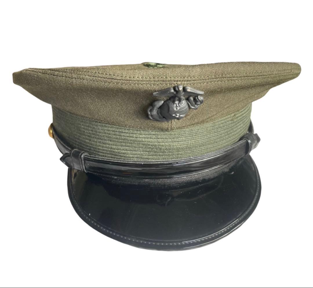 米軍USMC海兵隊将校用ドレスcap制帽7-3\4サイズ希少品