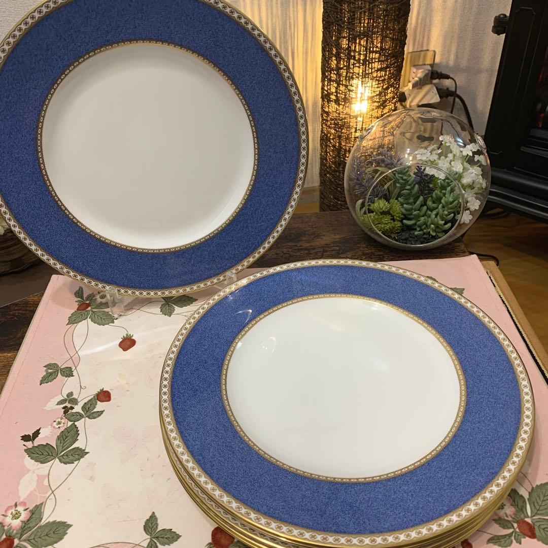 ウェッジウッド ユーランダー　パウダーブルー 27.5cm ディナープレート