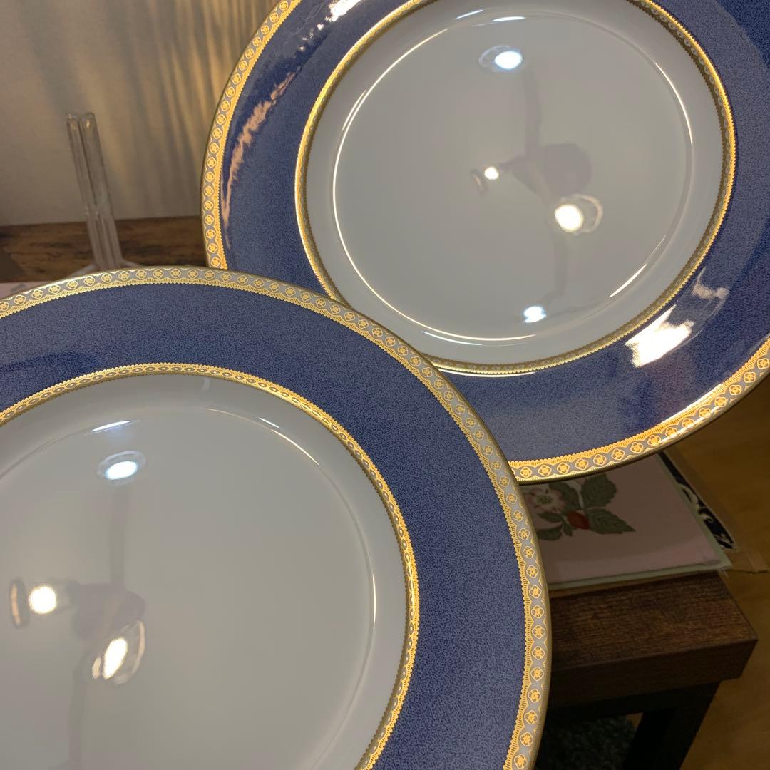 ウェッジウッド ユーランダー　パウダーブルー 27.5cm ディナープレート