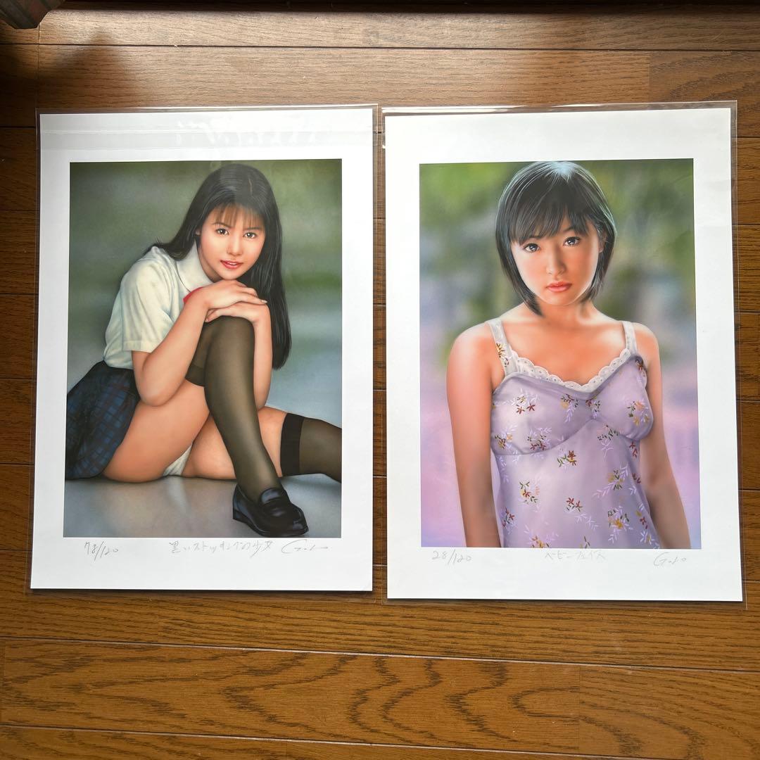 石川吾郎　美人画28点セット売り　作者本人の自筆サイン・エディションナンバー入り