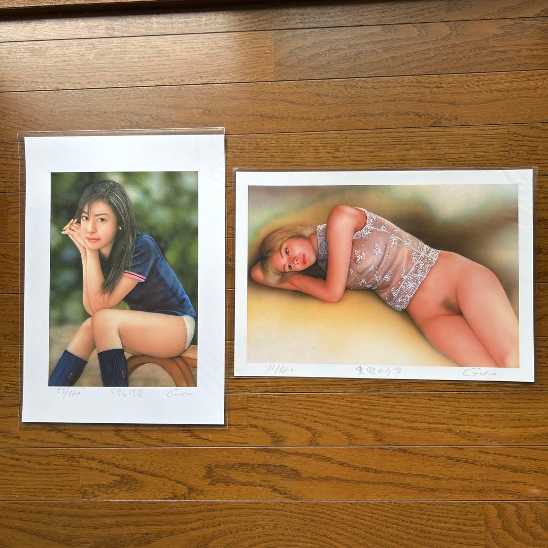 石川吾郎　美人画28点セット売り　作者本人の自筆サイン・エディションナンバー入り