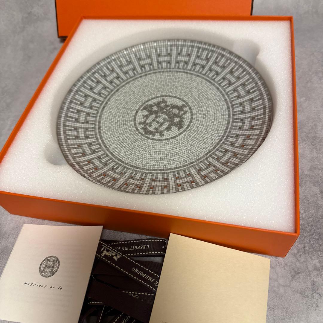 エルメス モザイクプラチナ 皿