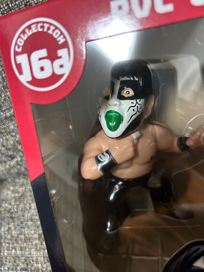 16dソフビコレクション☆グレート・ムタ 初期 赤ペイント& 悪魔相（白