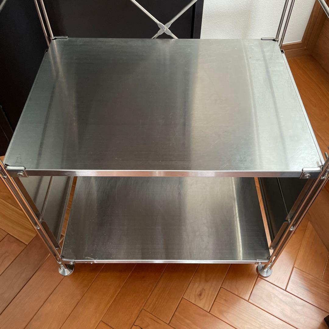 無印良品 スチール&ウォルナット ユニットシェルフ3段