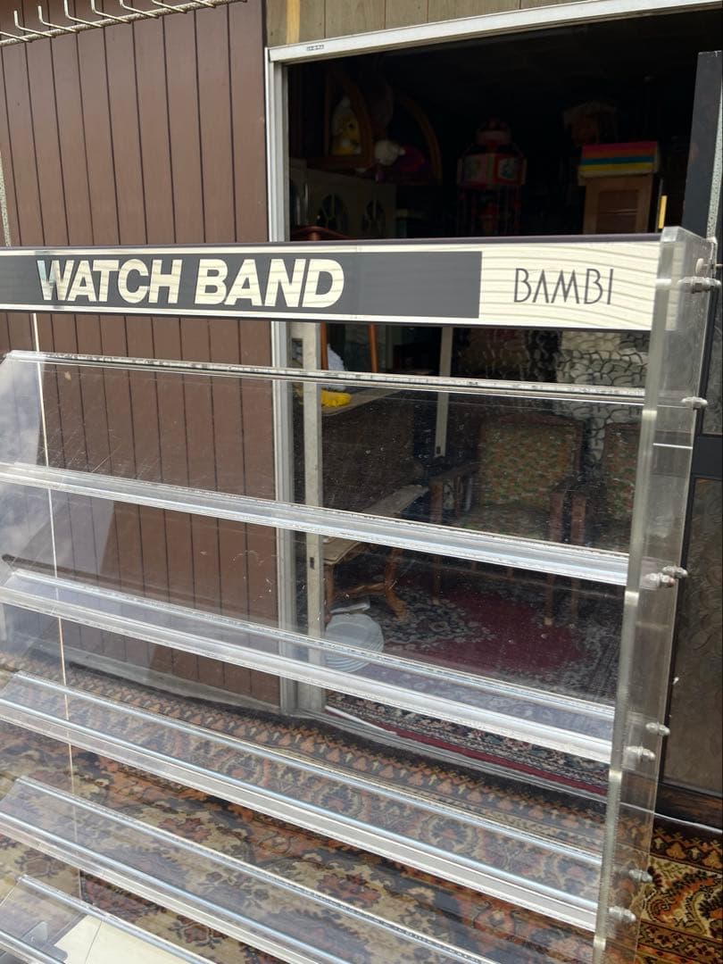 ウォッチバンドラック 店舗 什器 アクリル棚 インテリア アンティーク