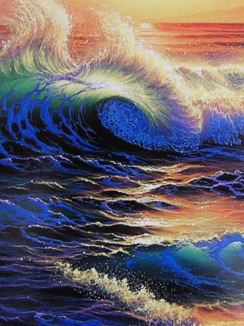 クリスチャン・ラッセン、【ハワイアン　ドーン】、希少な額装用画集より