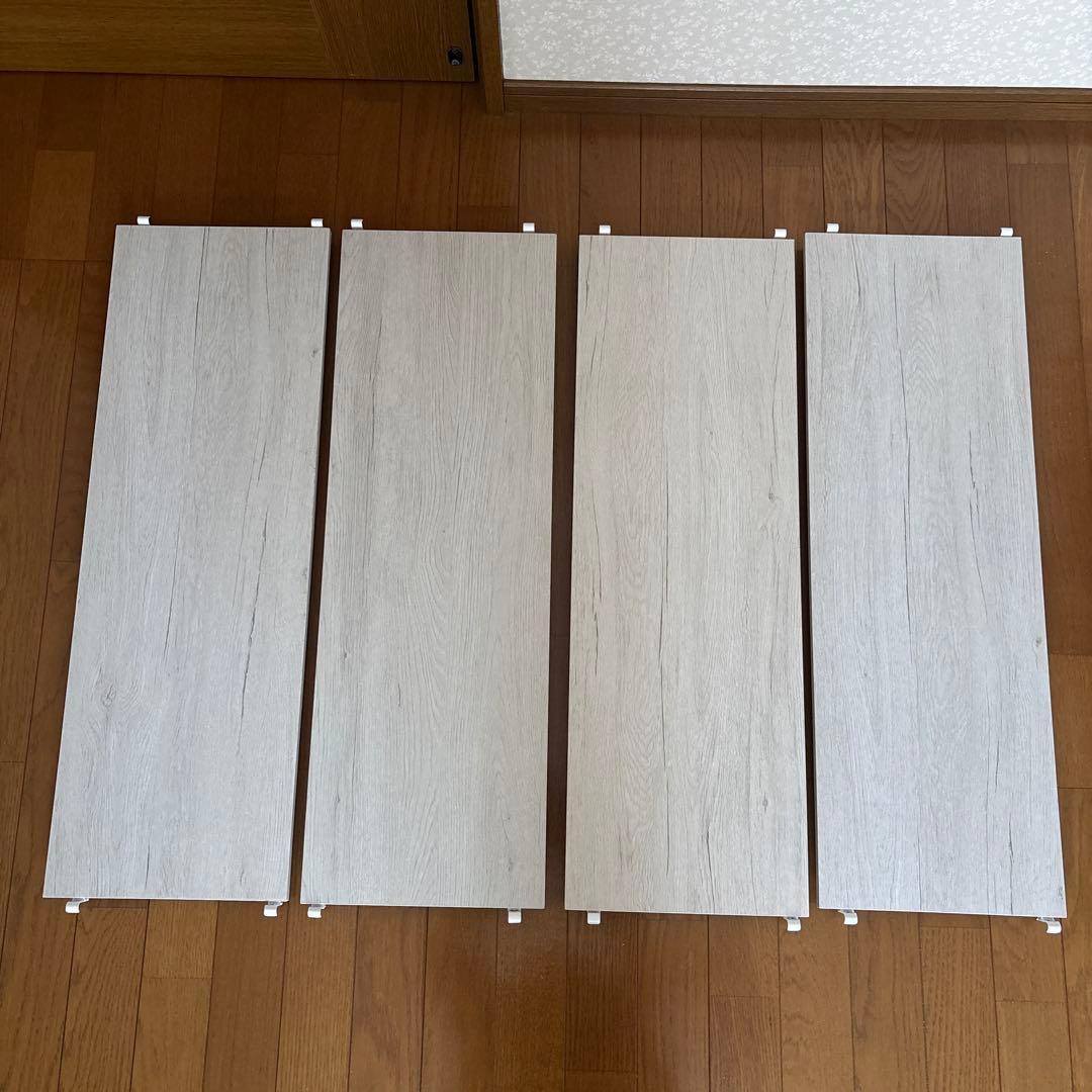 ニトリ　Nポルダ専用　追加棚板8枚セット(幅80cm用 ホワイトウォッシュ)