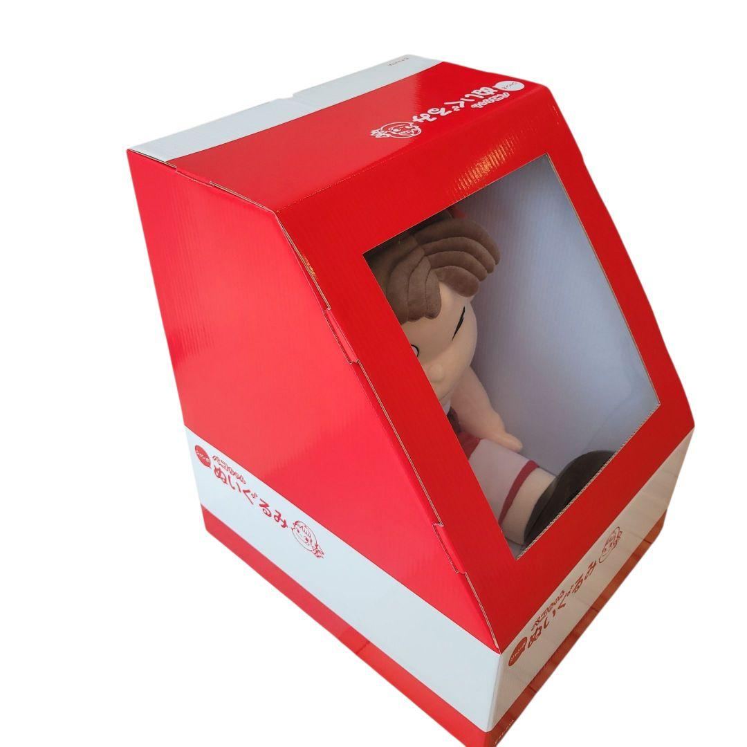 未開封】ペコちゃん ぬいぐるみ ジャンボ 不二家 フジヤ シリアル