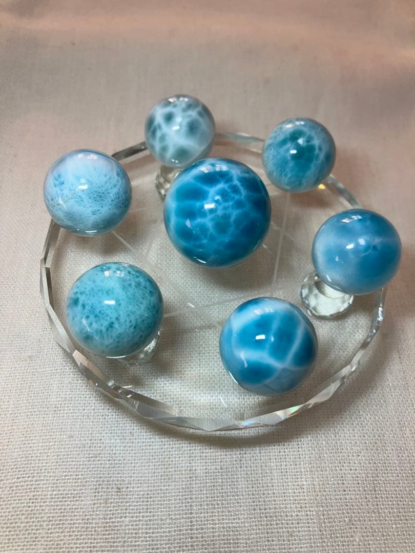 高品質 ラリマー 七星陣 28.3mm 約22mm 7個セット