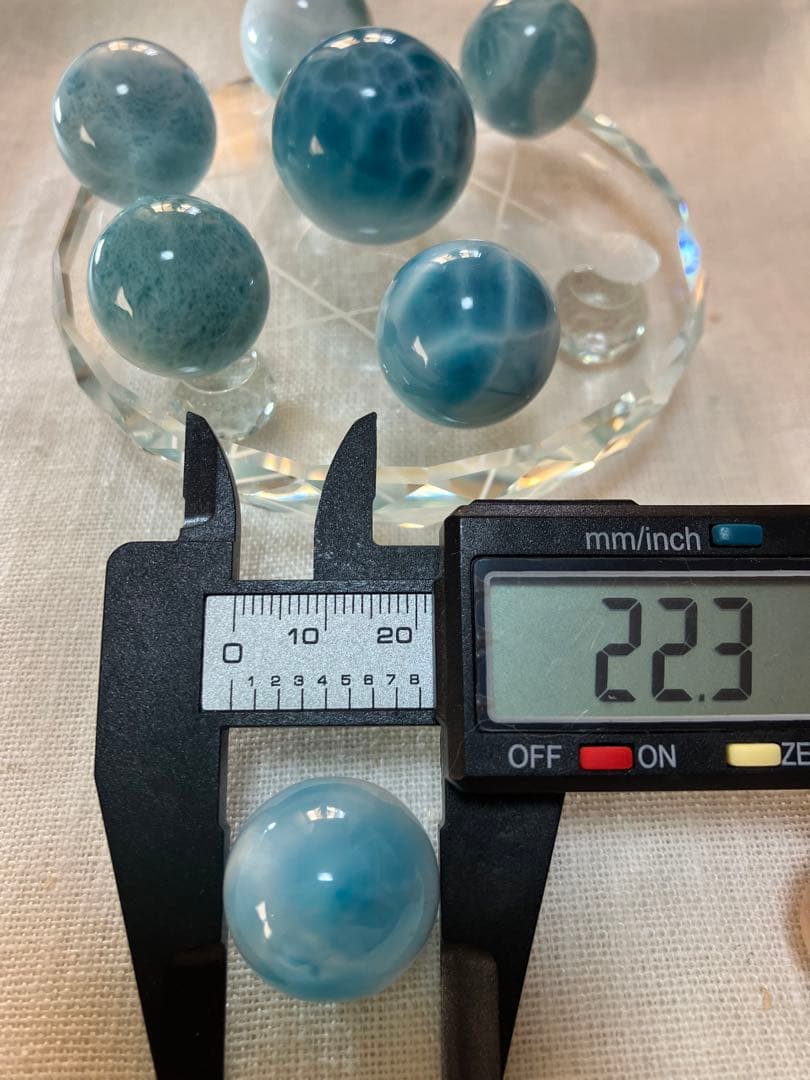 高品質 ラリマー 七星陣 28.3mm 約22mm 7個セット