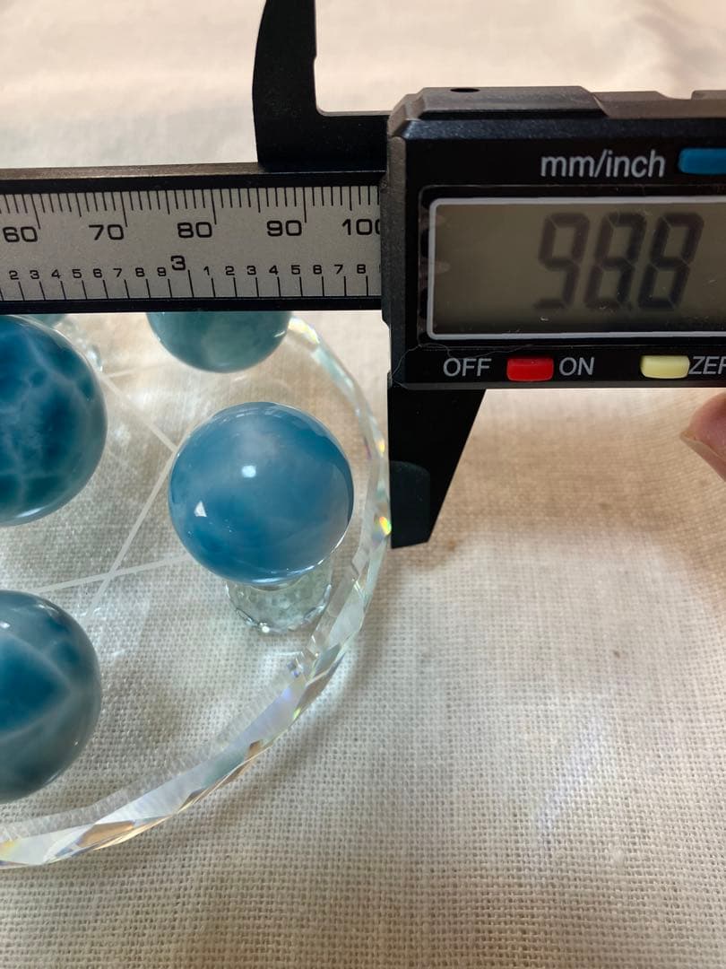 高品質 ラリマー 七星陣 28.3mm 約22mm 7個セット