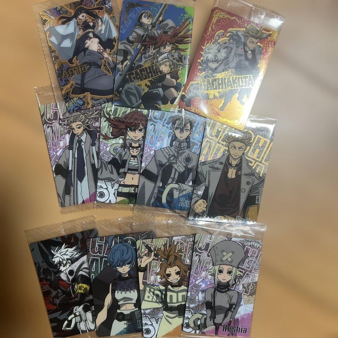 ガチアクタ　フィギュア　4点　ルド　ザンカ　エンジン　リヨウ　カード付き