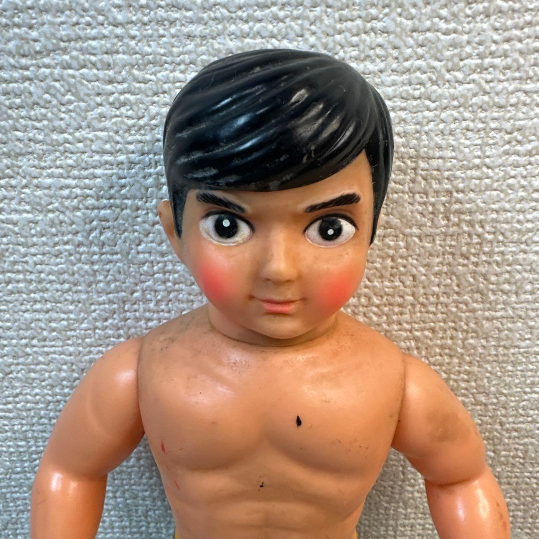 当時物 タイガーマスク 梶原一騎 辻なおき ソフビ 中嶋製作所 面とれ 25cm