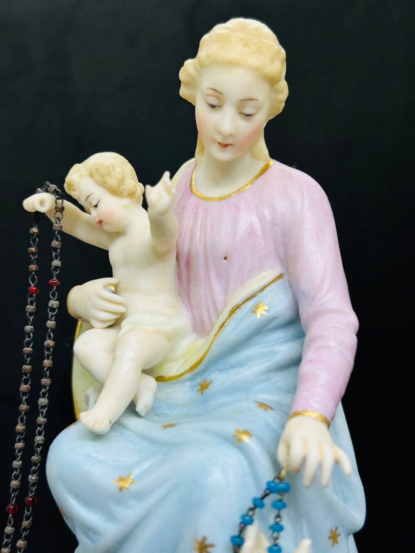 【超希少訳あり】✞ロザリオの聖母像　マリア像フランスアンティーク