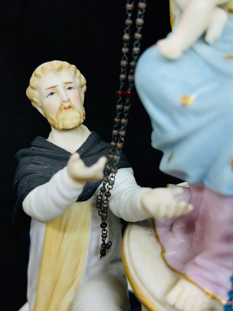 【超希少訳あり】✞ロザリオの聖母像　マリア像フランスアンティーク
