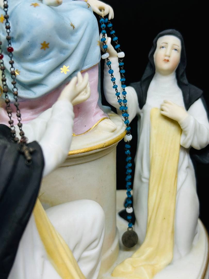 【超希少訳あり】✞ロザリオの聖母像　マリア像フランスアンティーク
