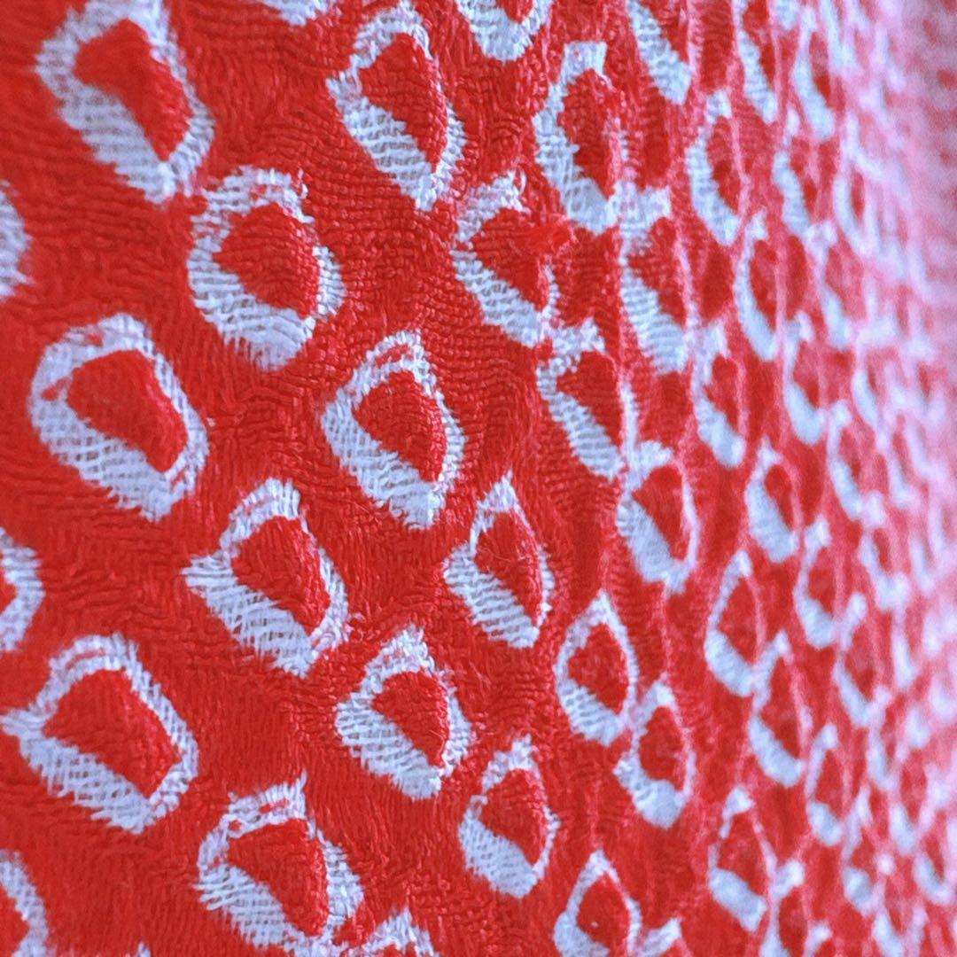 フルセット　七五三　7歳女の子　総しぼり　金糸　刺繍　鼓　黒袋帯　蝶　7066