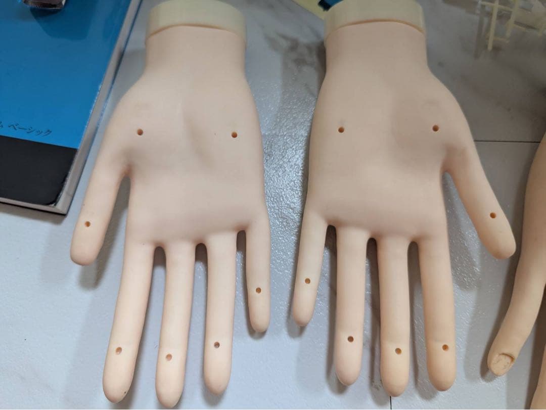 ネイリスト技能検定試験　JNEC認定モデルハンド　4本　3級2級1級テキスト