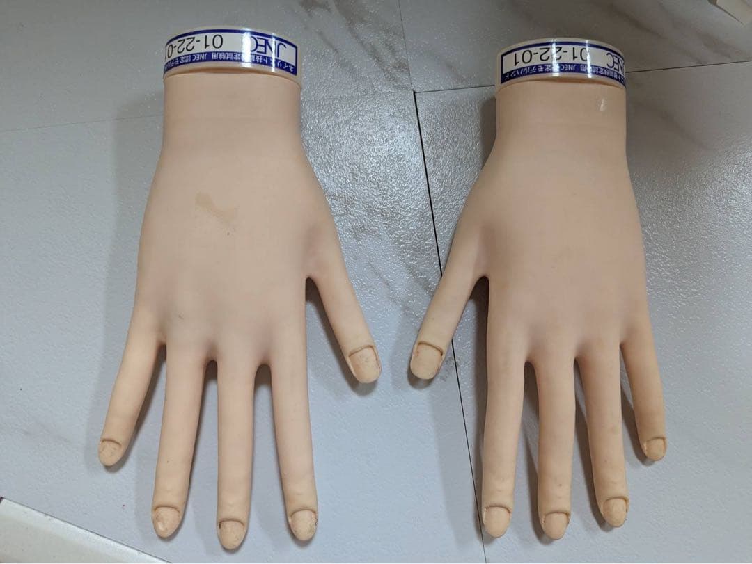 ネイリスト技能検定試験　JNEC認定モデルハンド　4本　3級2級1級テキスト