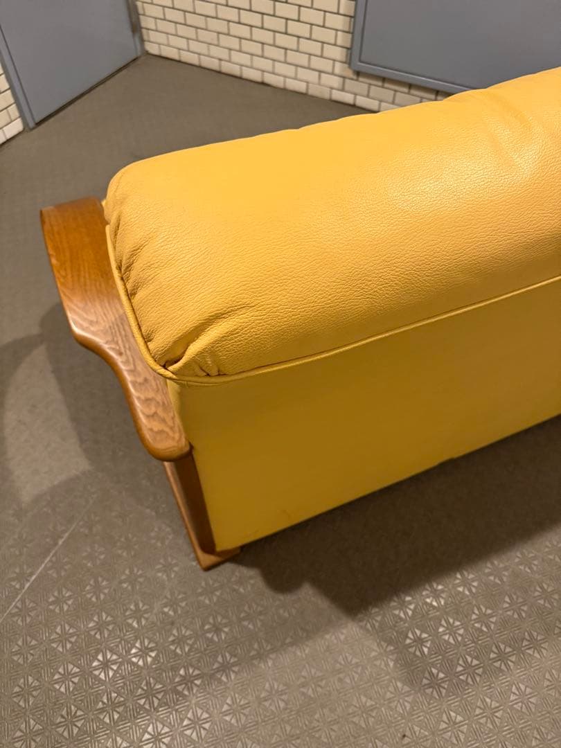 浜本工芸　高級本革仕様／2人掛けソファー