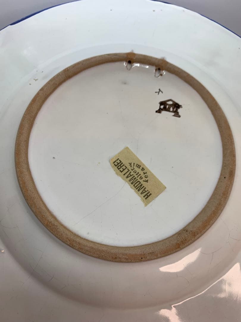 アンティーク/イングリッシュデルフトの31cm大皿