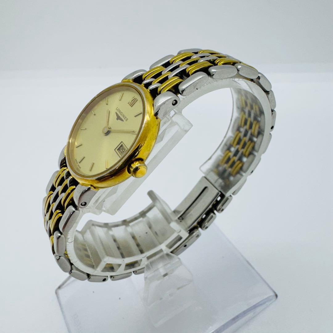 ✨LONGINES✨ロンジン✨コンビ✨ゴールド文字盤✨デイト✨クォーツ✨腕時計✨