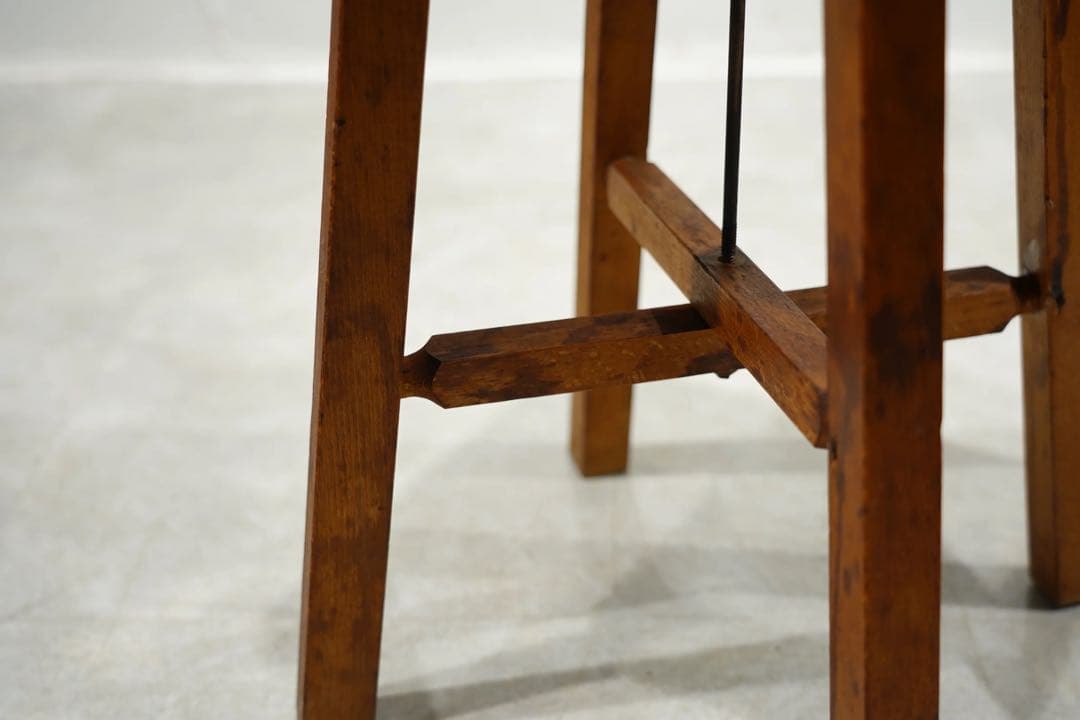 スツール　japan vintage　古木　レトロ　昭和初期　椅子　刺繍