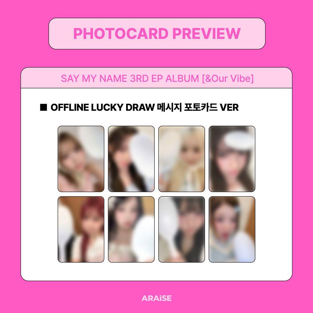 Say My Name &Our Vibeラキドロ 直筆メッセージ トレカ メイ