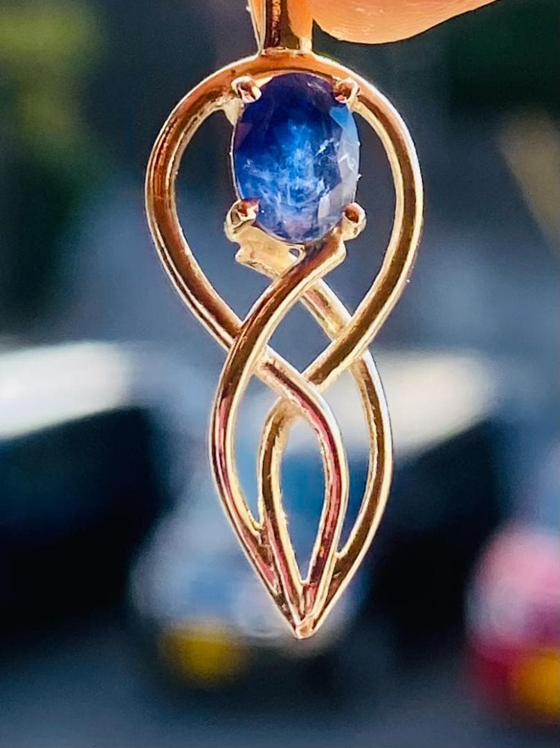 ペンダント - 天然ブルーサファイア ペンダント 1.12g