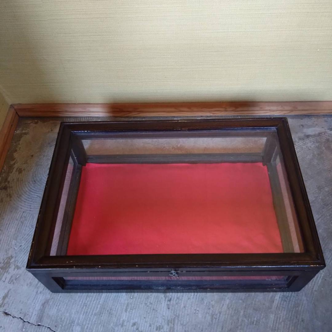 木枠　ガラスケース　アクセサリーケース