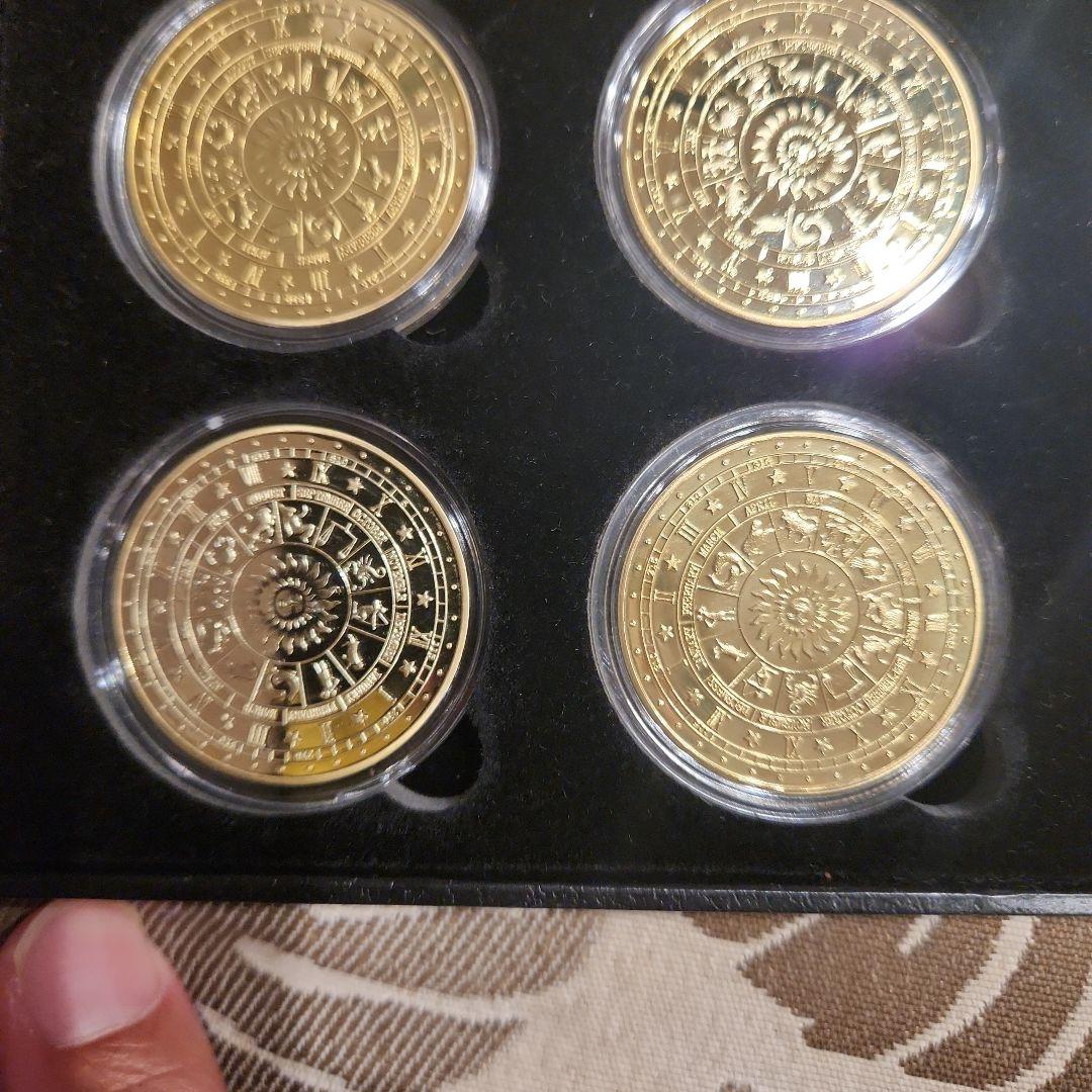 ヨーロッパ12星座 24金メッキ品