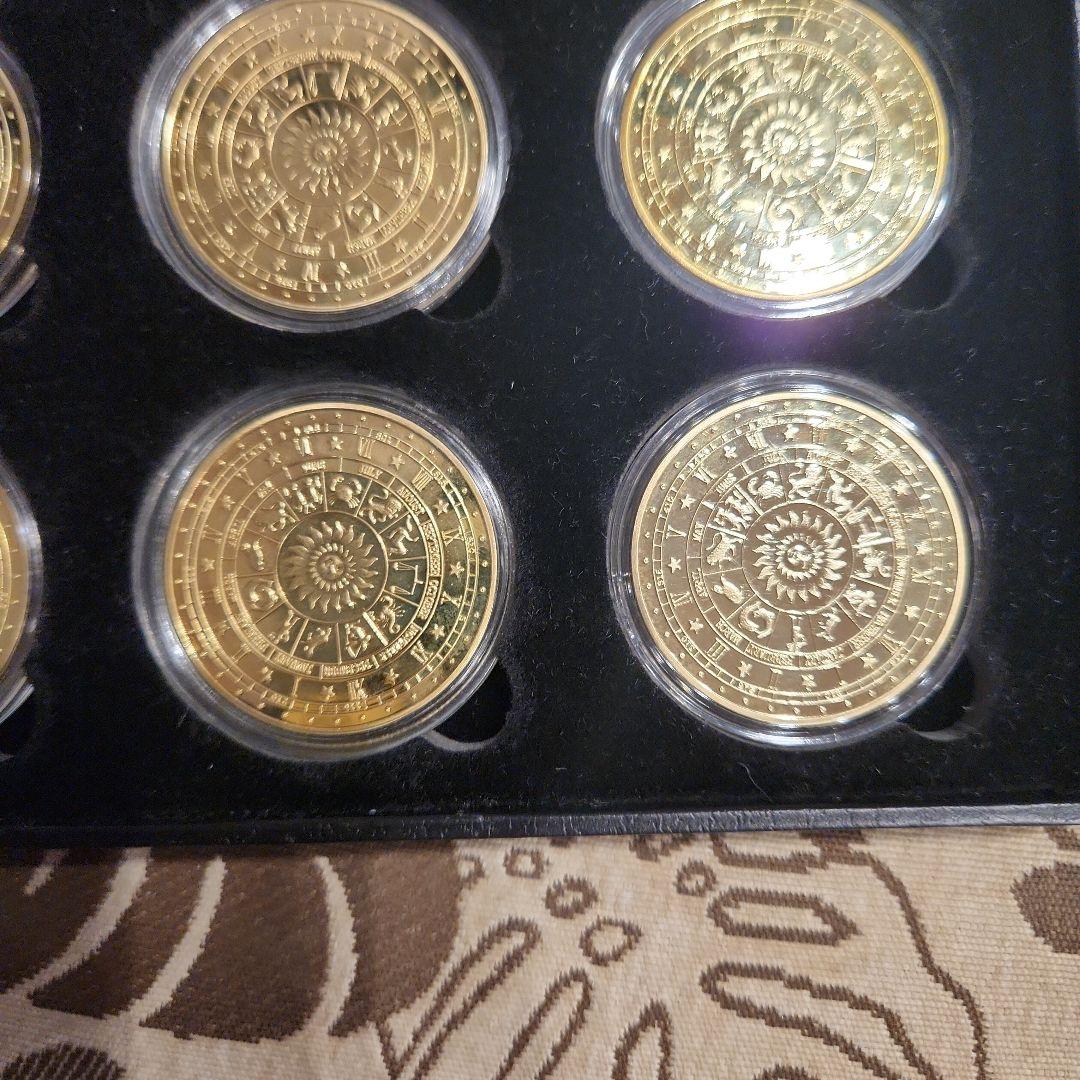 ヨーロッパ12星座 24金メッキ品