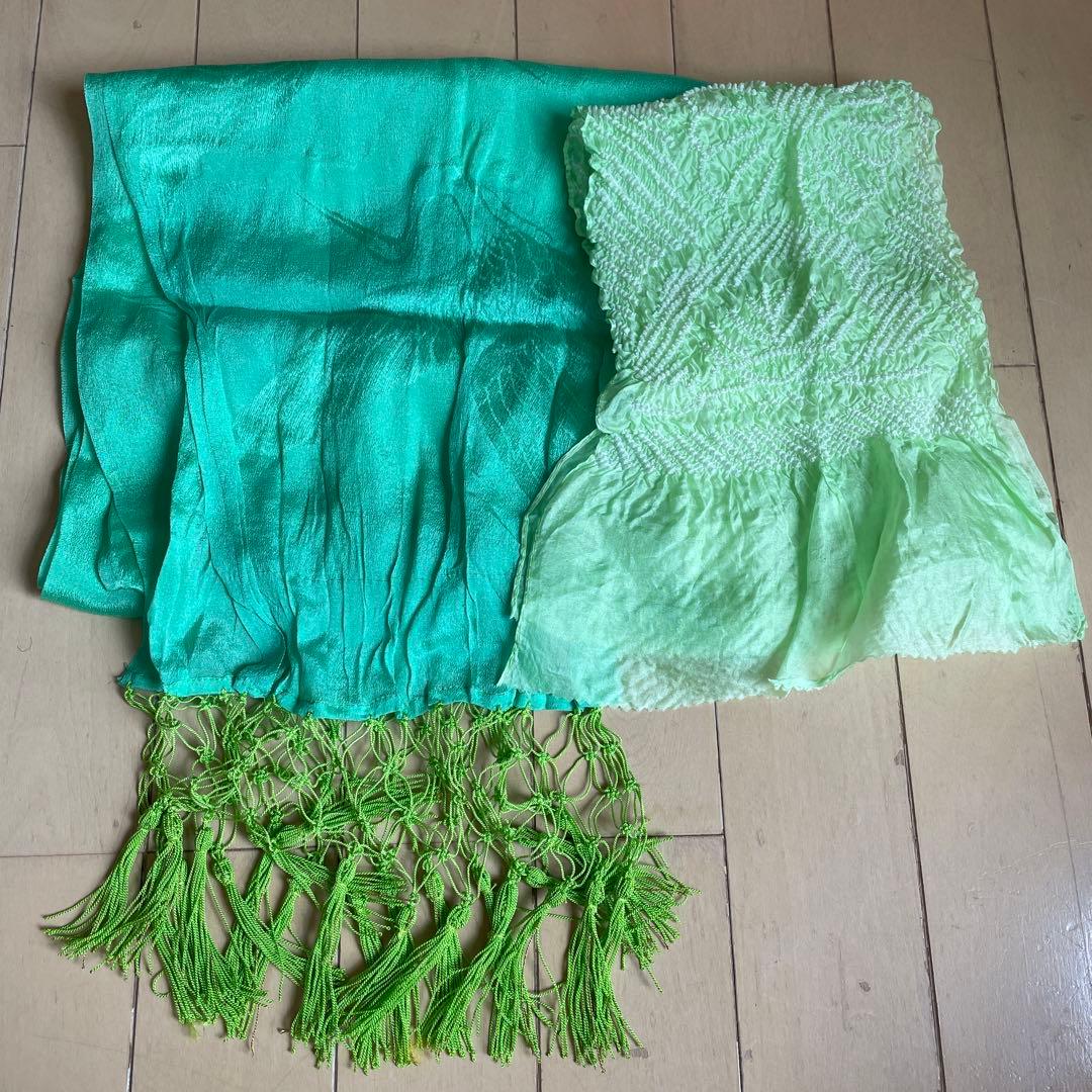 七五三　着物セット オレンジ ７歳　七歳　女の子