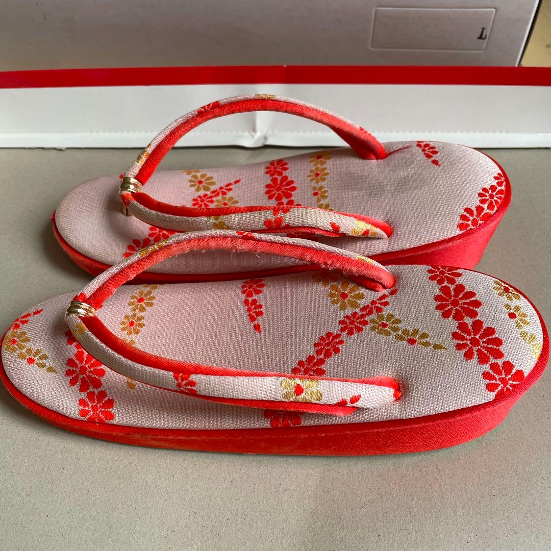 七五三　着物セット オレンジ ７歳　七歳　女の子