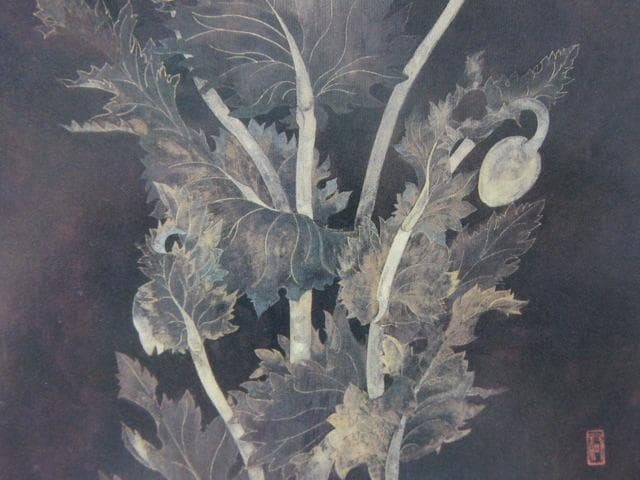 松本祐子、【微光】、希少な額装用画集より、新品額装付