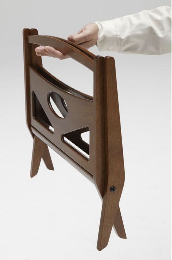 カリモク60 木製マガジンラック