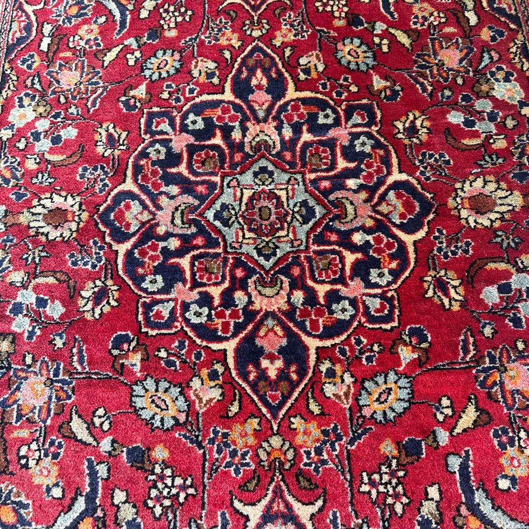 約206×134 ペルシャ絨毯 毛 ヴィンテージ 検 キリム - メルカリ