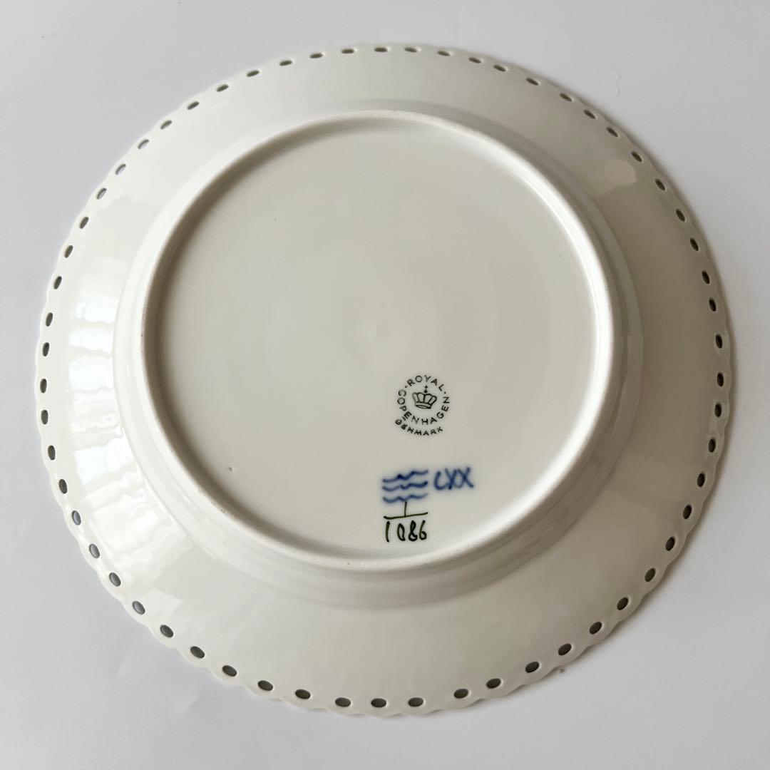 ロイヤルコペンハーゲン ブルーフルーテッド フルレース プレート2枚①