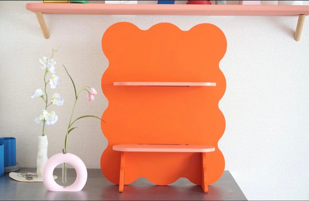 COMOCO STAND\"mokumoku\" orang×pink