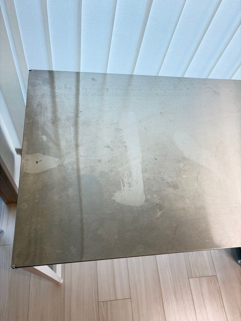 ニトリ　ステンレススチール天板 キッチンカウンター (WH)