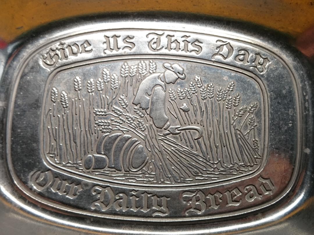 【美品】ビンテージ　トレー　金属　置物　インテリア　工芸品　美術品　A1285