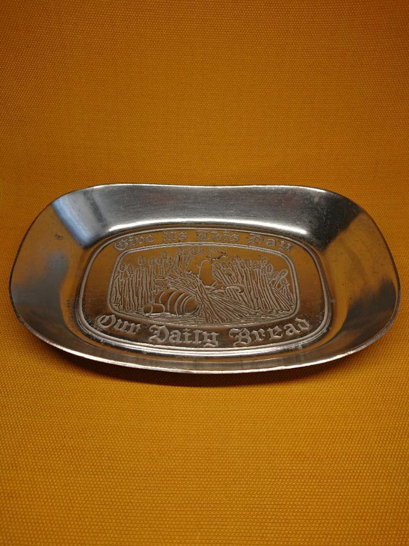 【美品】ビンテージ　トレー　金属　置物　インテリア　工芸品　美術品　A1285