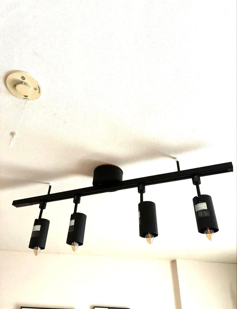 無印良品 システムライト本体+スポットライトx4 　ダクトレール