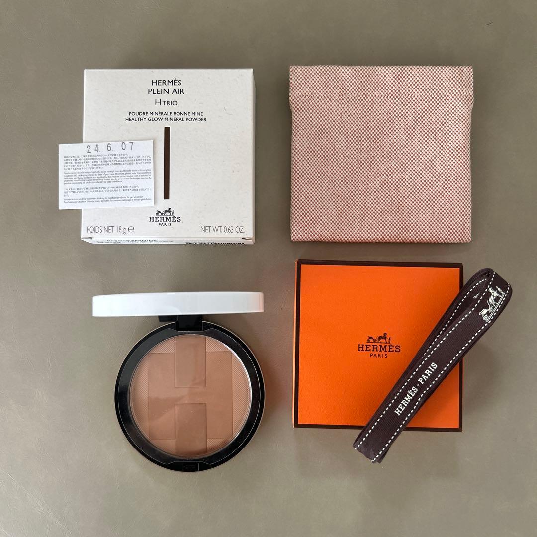 美品！ポーチ付】エルメスプランエア フェイスカラー 01 トットリ