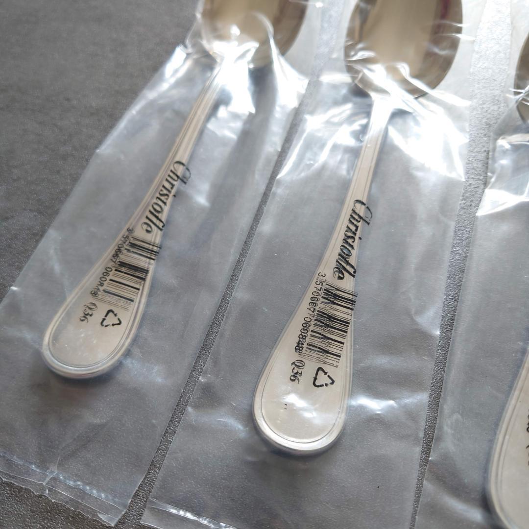 クリストフル ACIER アルビ 未開封 ステンレス テーブルスプーン 4点