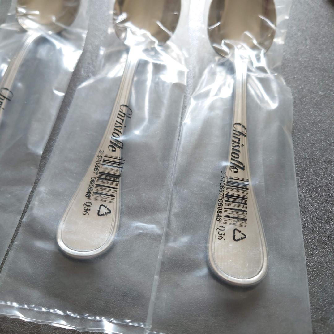 クリストフル ACIER アルビ 未開封 ステンレス テーブルスプーン 4点