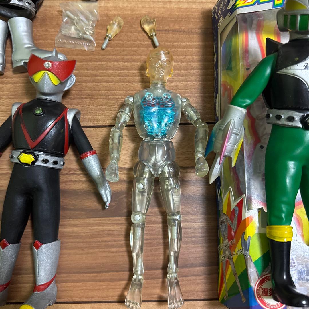 昭和レトロ 変身サイボーグ・少年サイボーグ フィギュア&変身セット　旧タカラ