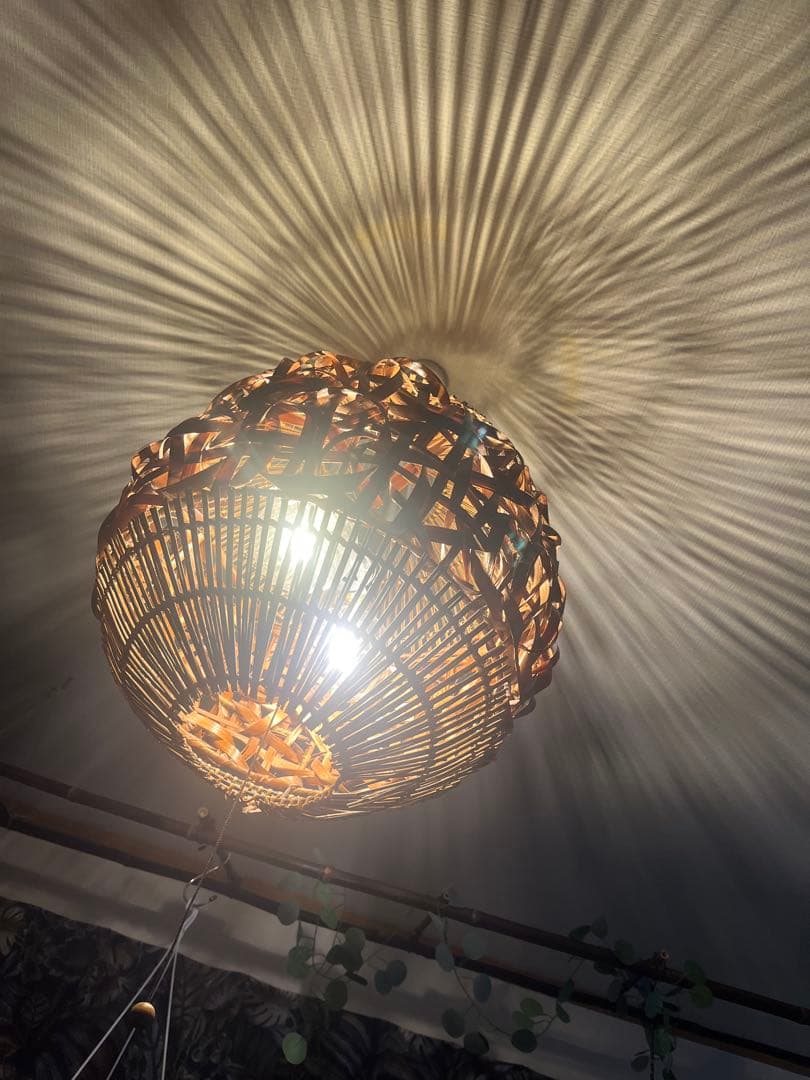 アジアン　バリ風　照明　シーリングライト